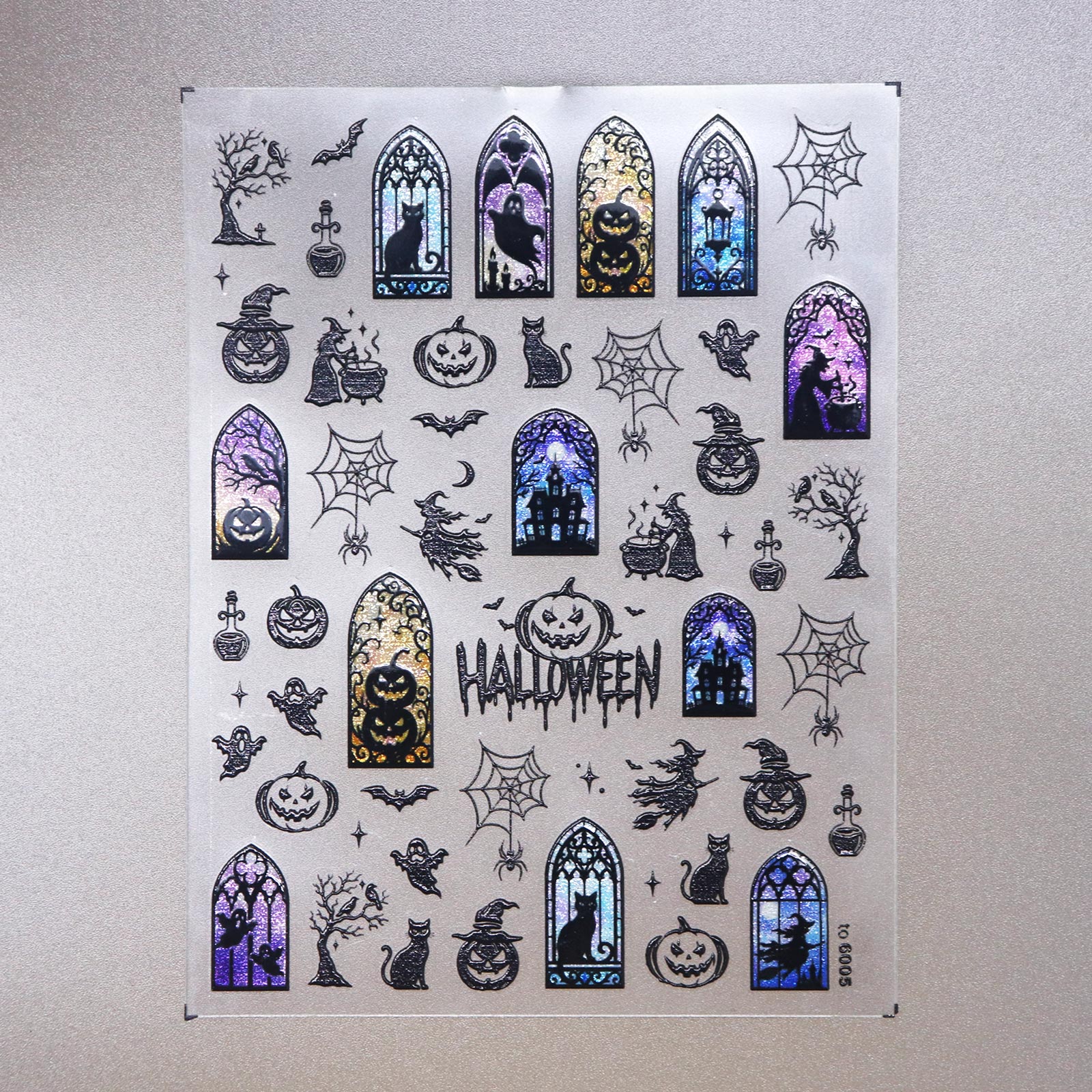 Jelly Nail Sticker - Halloween Window