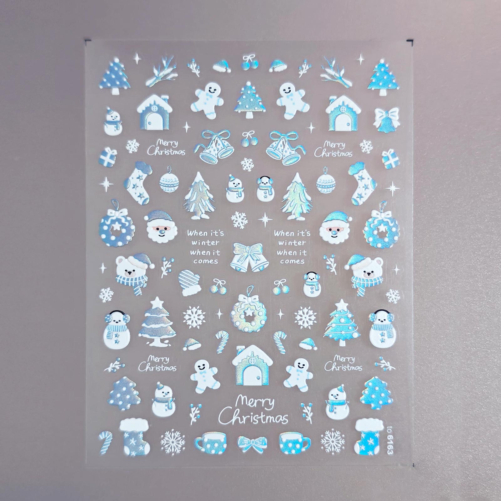 Chrome Nail Sticker - Winter Wonderland