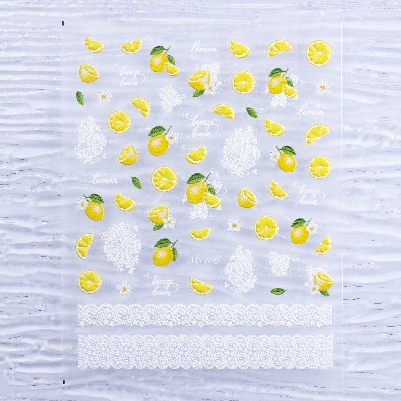 Jelly Nail Sticker - Lemon & Lace
