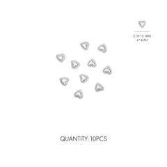 Heart Pearl Nail Charms
