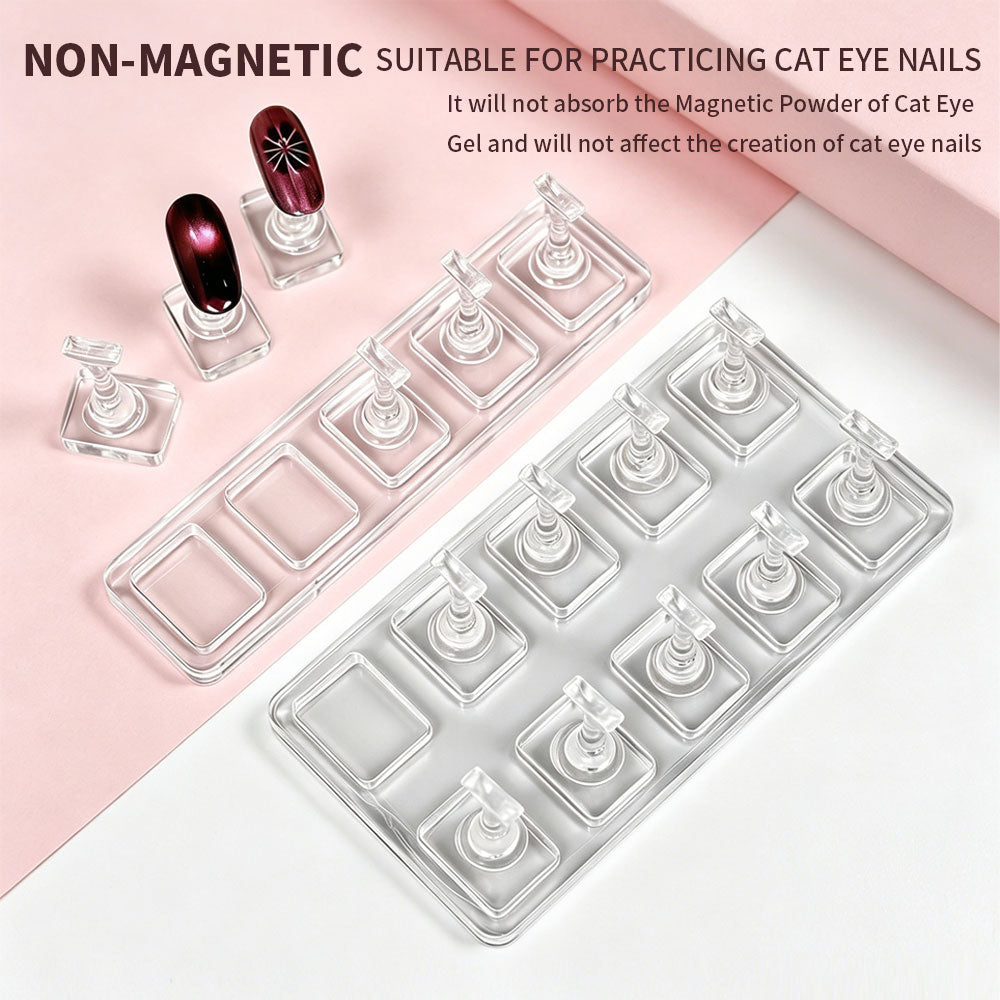 Non-Magnetic Nail Practice Stand with Holders