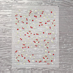 Jelly Nail Sticker - Tiny Cherry