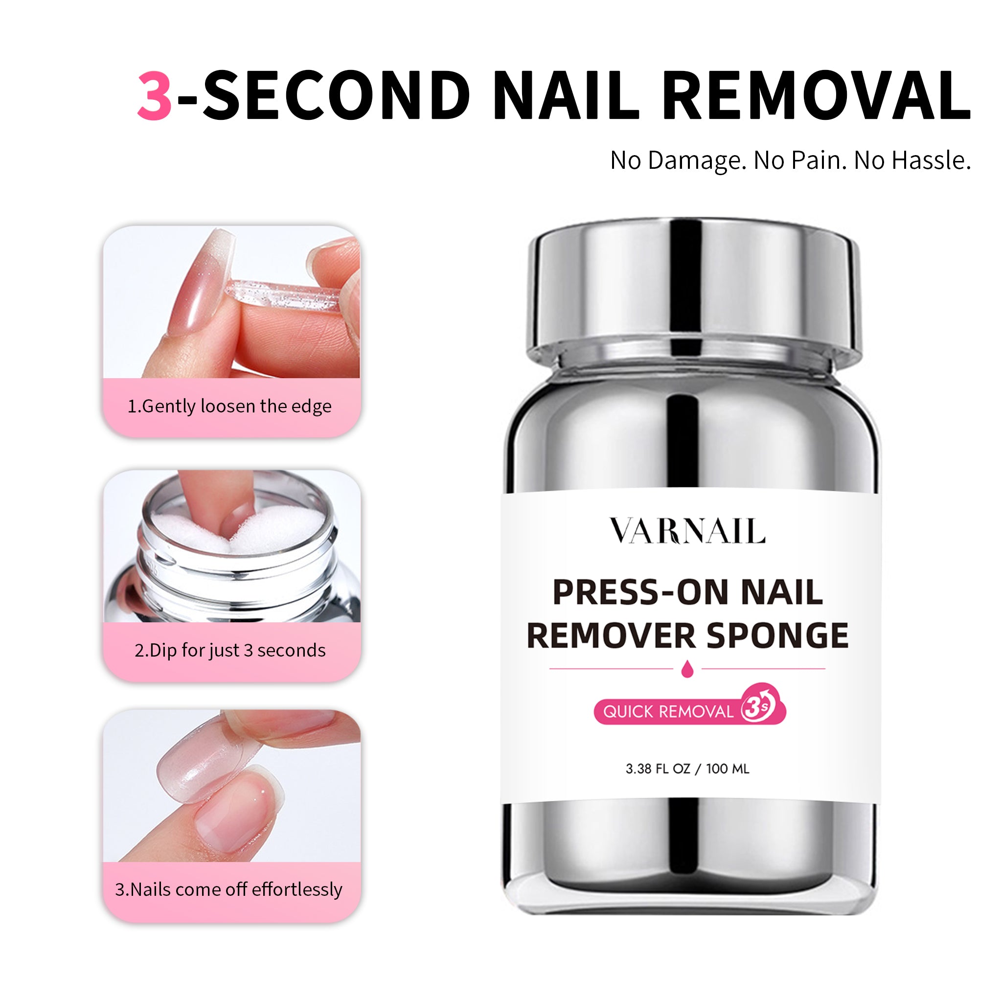 Press-On Nail Remover Sponge