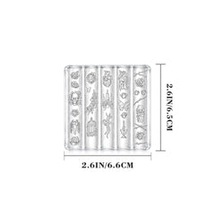 3D Nail Art Mold (Upgrade) - #63 Retro Candlestick & Skull
