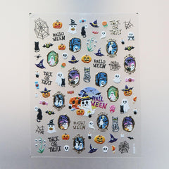 Chrome Nail Sticker - Cute Ghosts