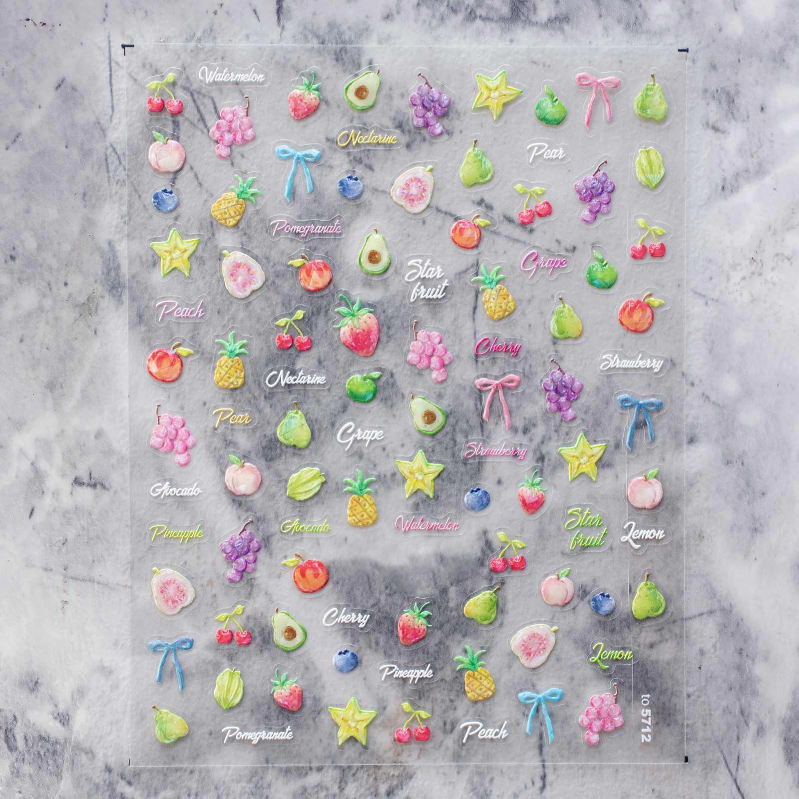 Jelly Nail Sticker - Summer Fruit