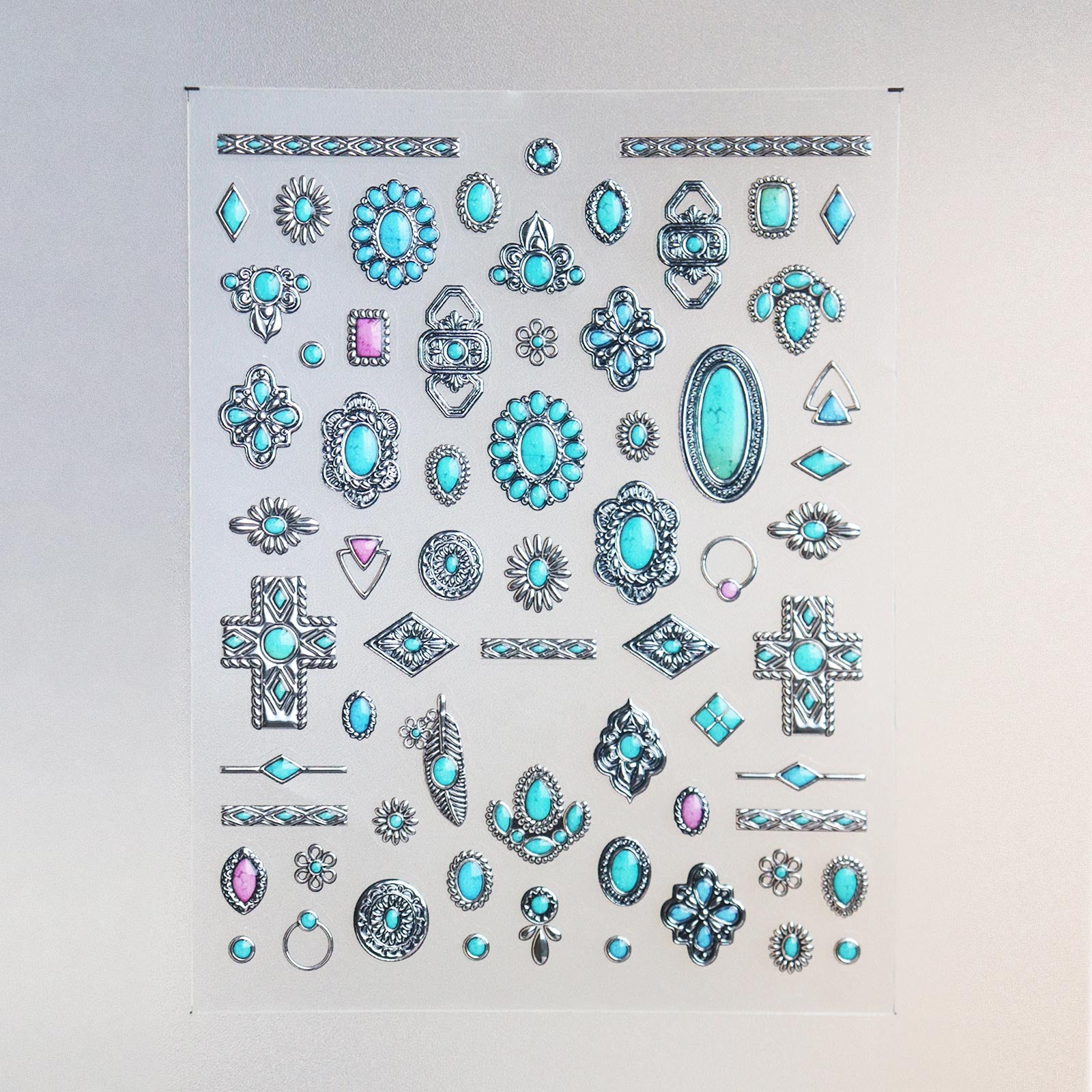 Jelly Nail Sticker - Turquoise Jewelry