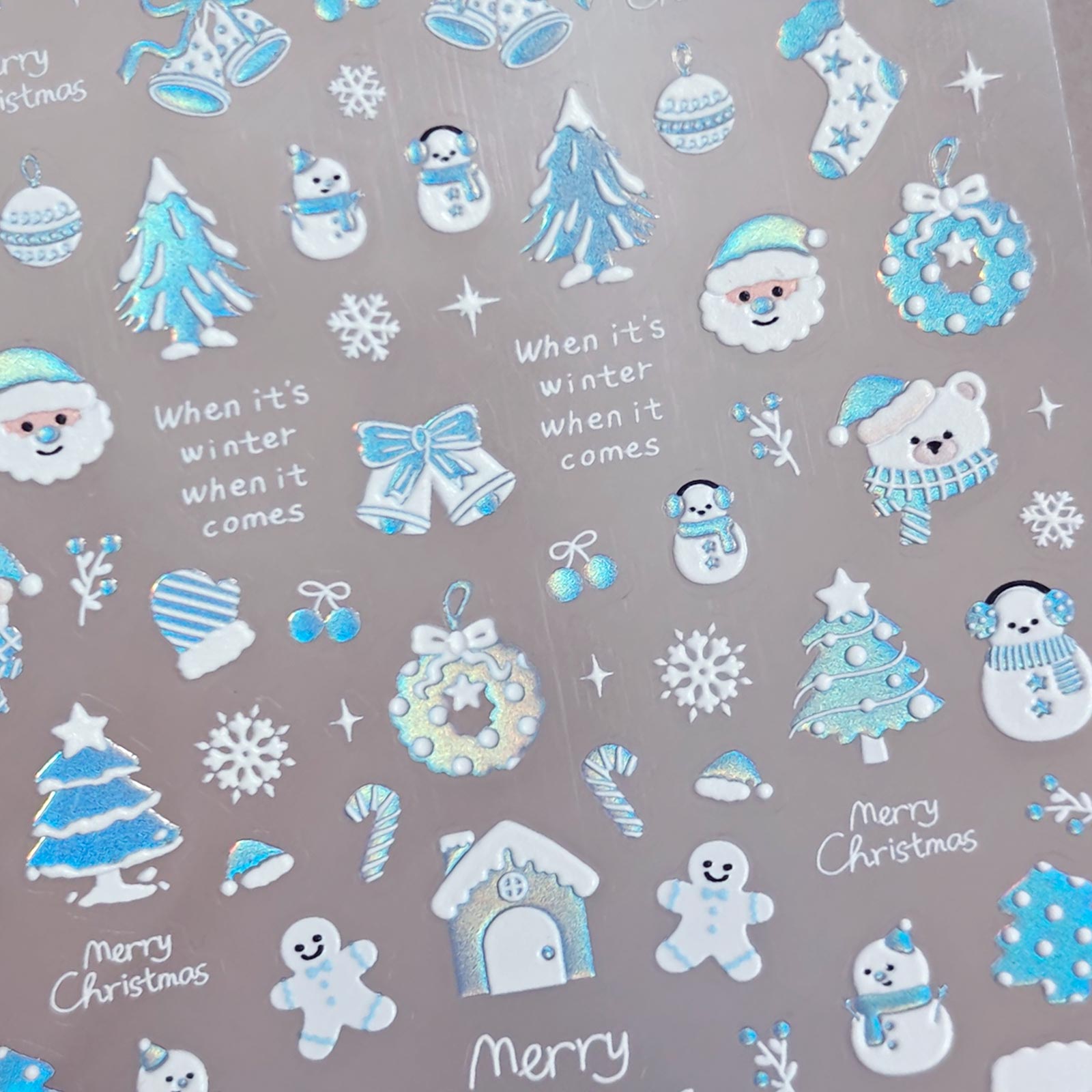Chrome Nail Sticker - Winter Wonderland