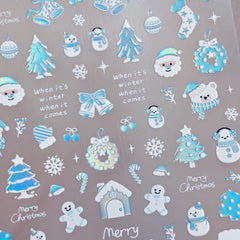 Chrome Nail Sticker - Winter Wonderland