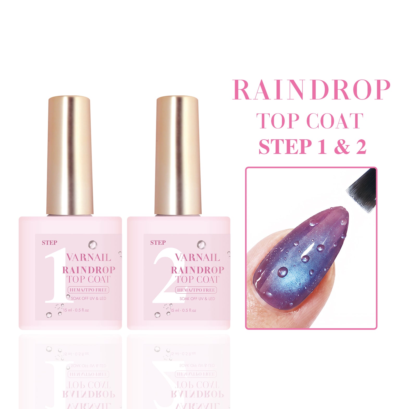 VARNAIL Translucent Jelly Gel Polish - 079 Peach Jelly (Pink)