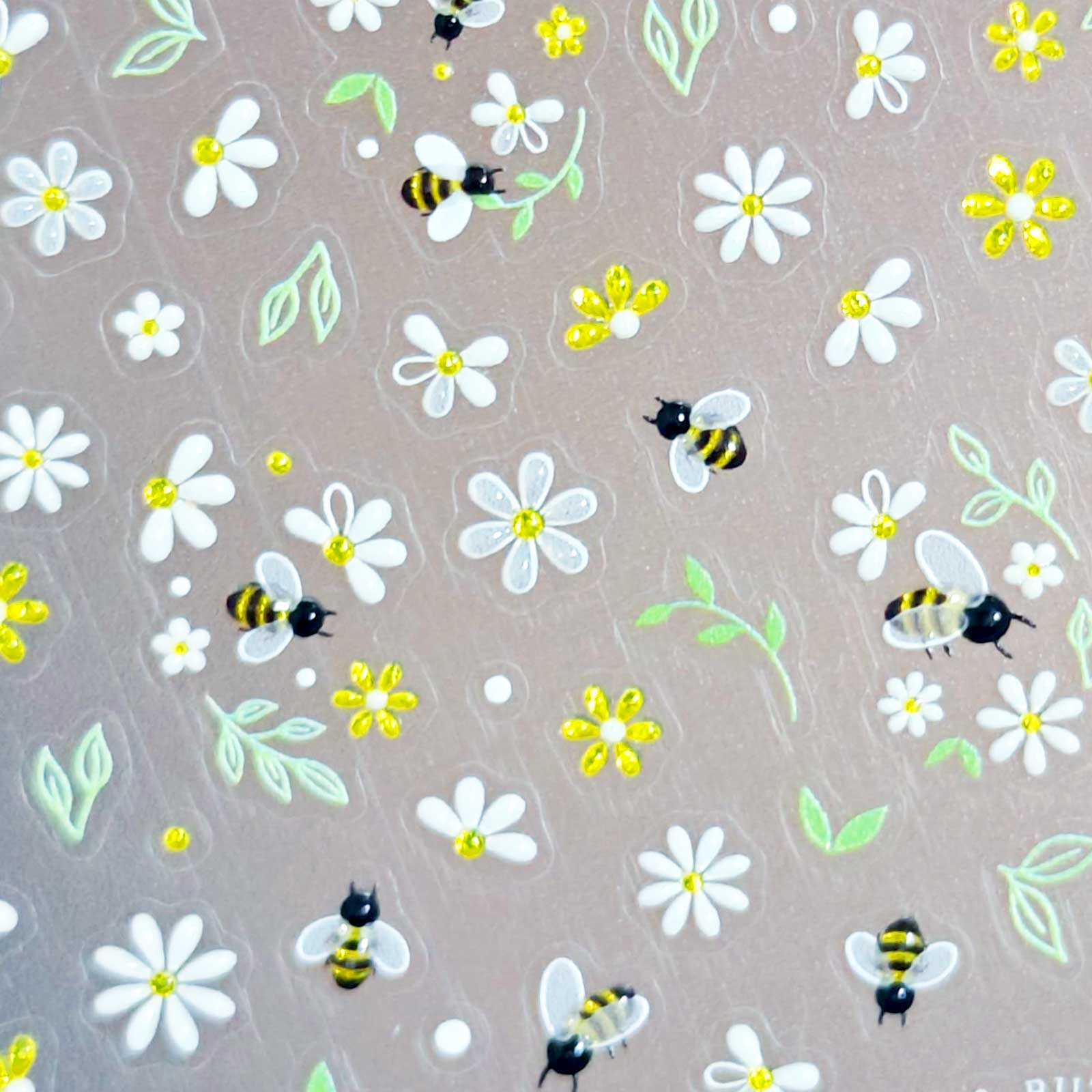 Jelly Nail Sticker - Bee Garden