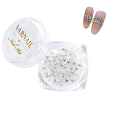Princess-Cut Square Nail Rhinestone