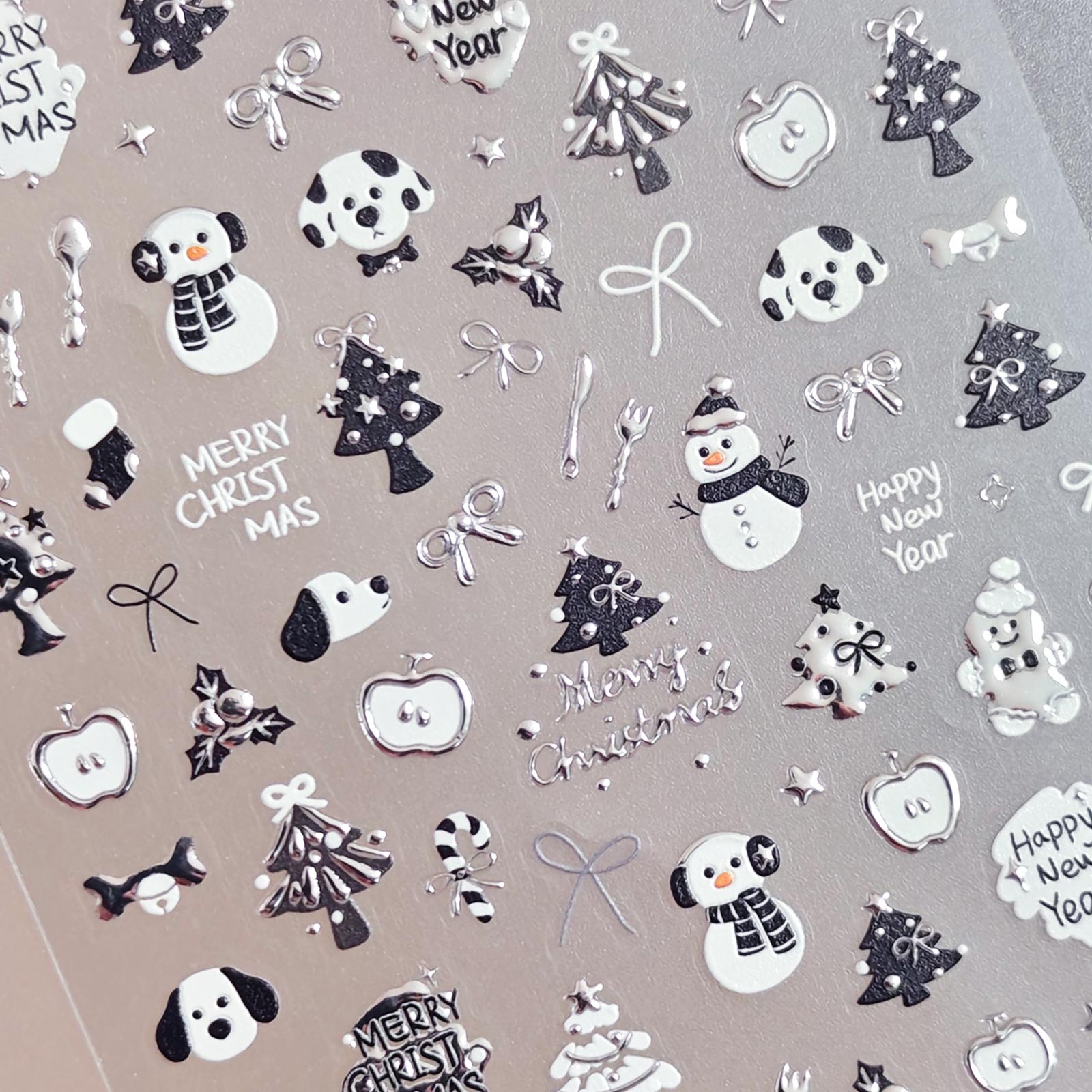5D Nail Sticker - Puppy & Christmas