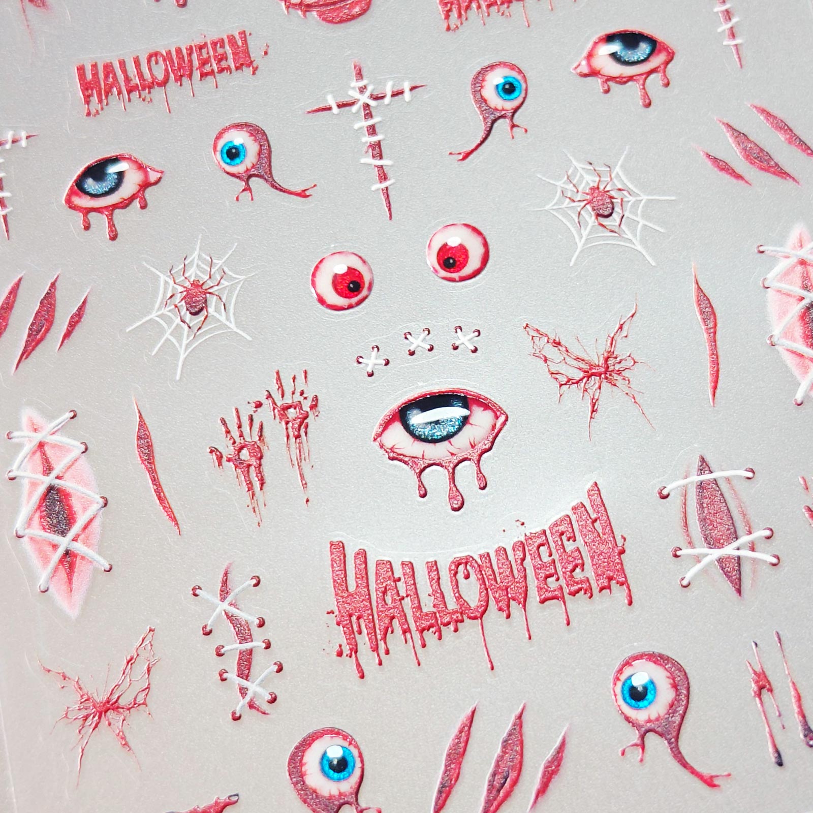 Gilding Nail Sticker - Bloody Horror & Eyeball