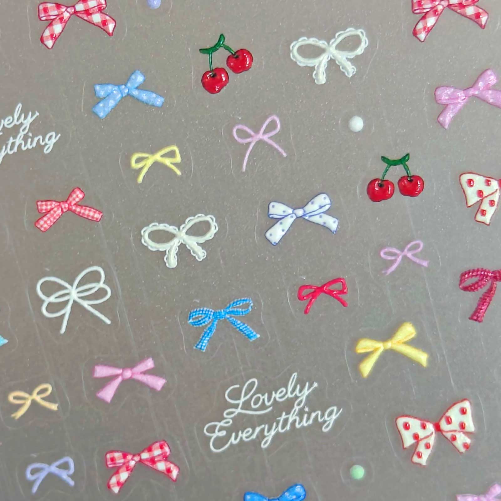 5D Nail Sticker - Tiny Ribbon Bow