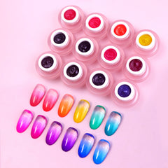 NEW! 🌈 3-in-1 Stamping Ombre Paint Gel Set (Hema-Free) - Tinted Glass（45% OFF + FREE Gifts ,⚡️Limited Time )