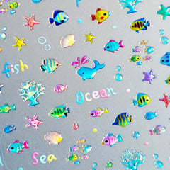 Jelly Nail Sticker - Small Tropical Fish