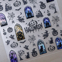 Jelly Nail Sticker - Halloween Window