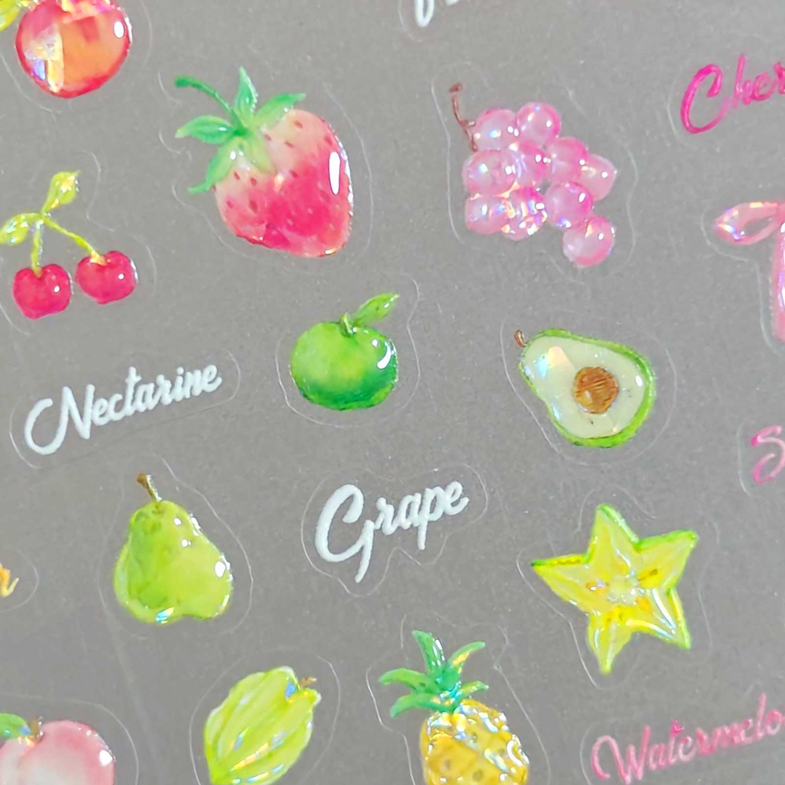 Jelly Nail Sticker - Summer Fruit