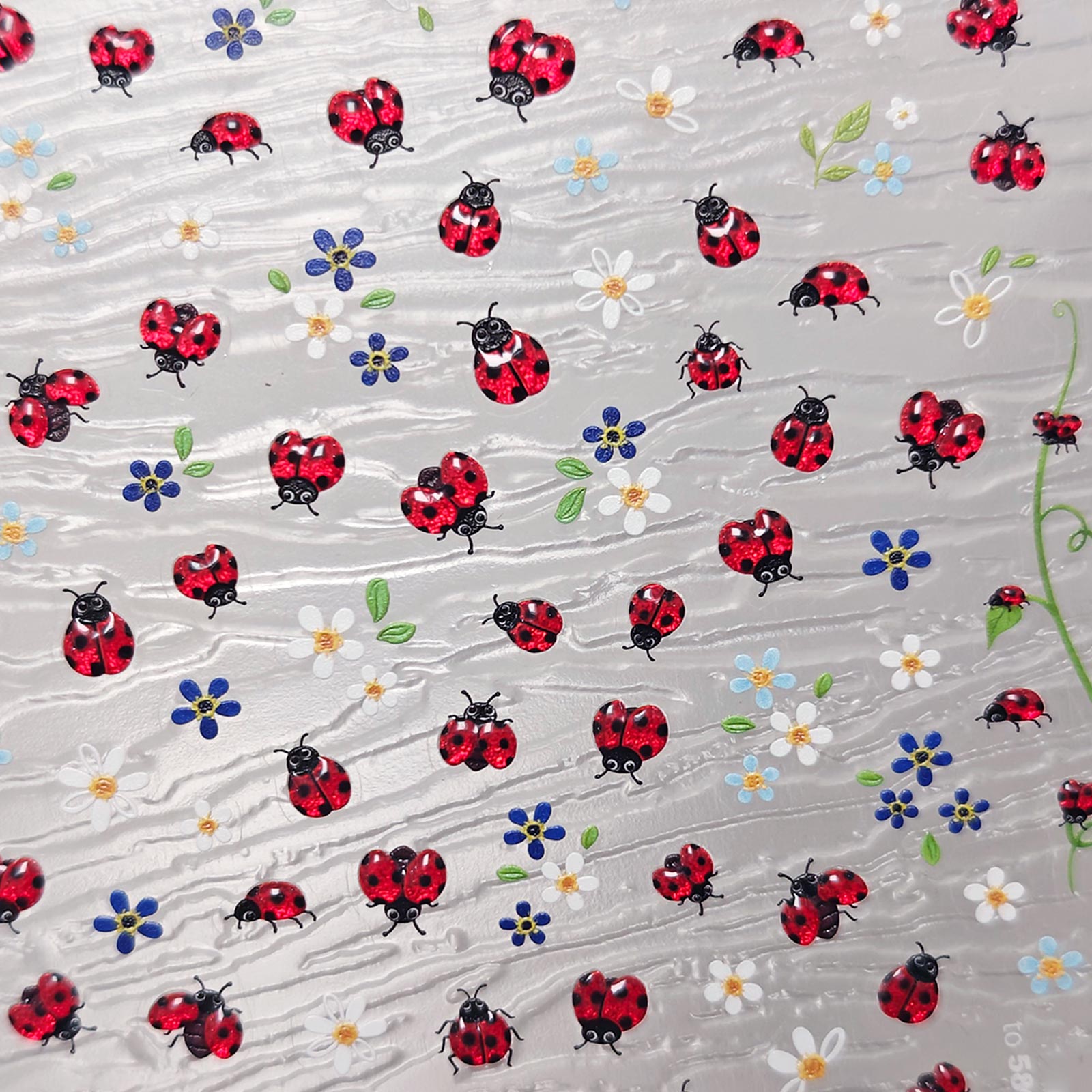 Gilding Nail Sticker - Ladybird