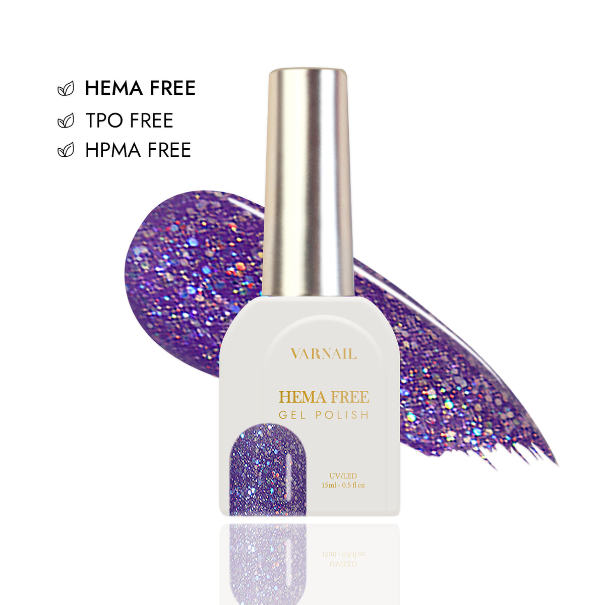 Hema-Free Glitter Gel Polish - 046 Magic Hour
