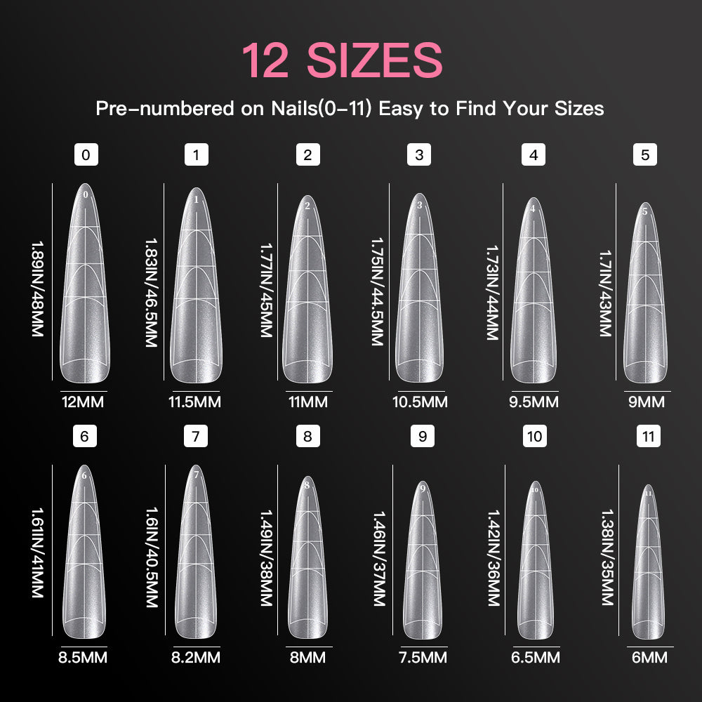Multifunctional Soft Gel Nail Tips  - Stiletto
