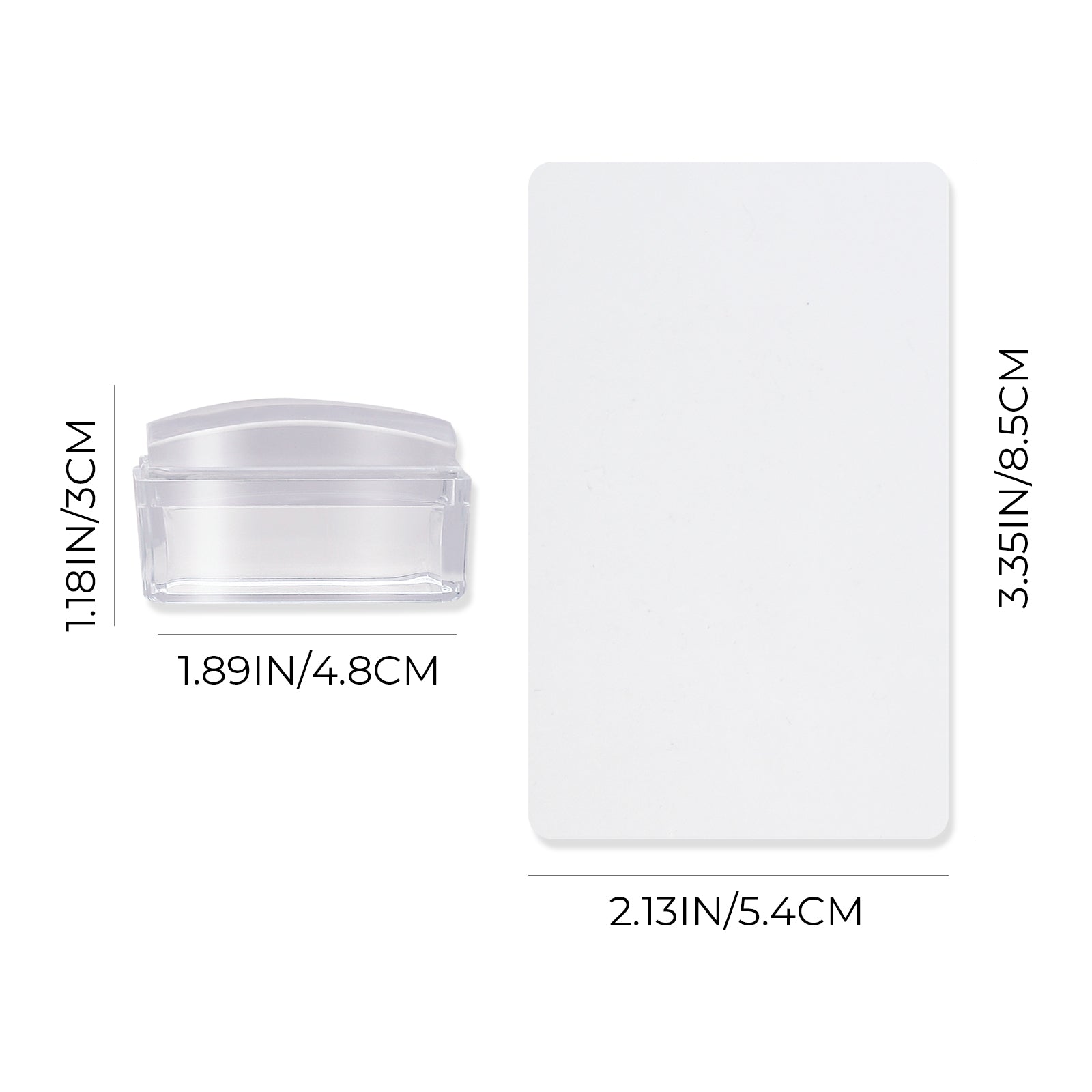 Alcohol-washable Nail Stamper (Rectangle)