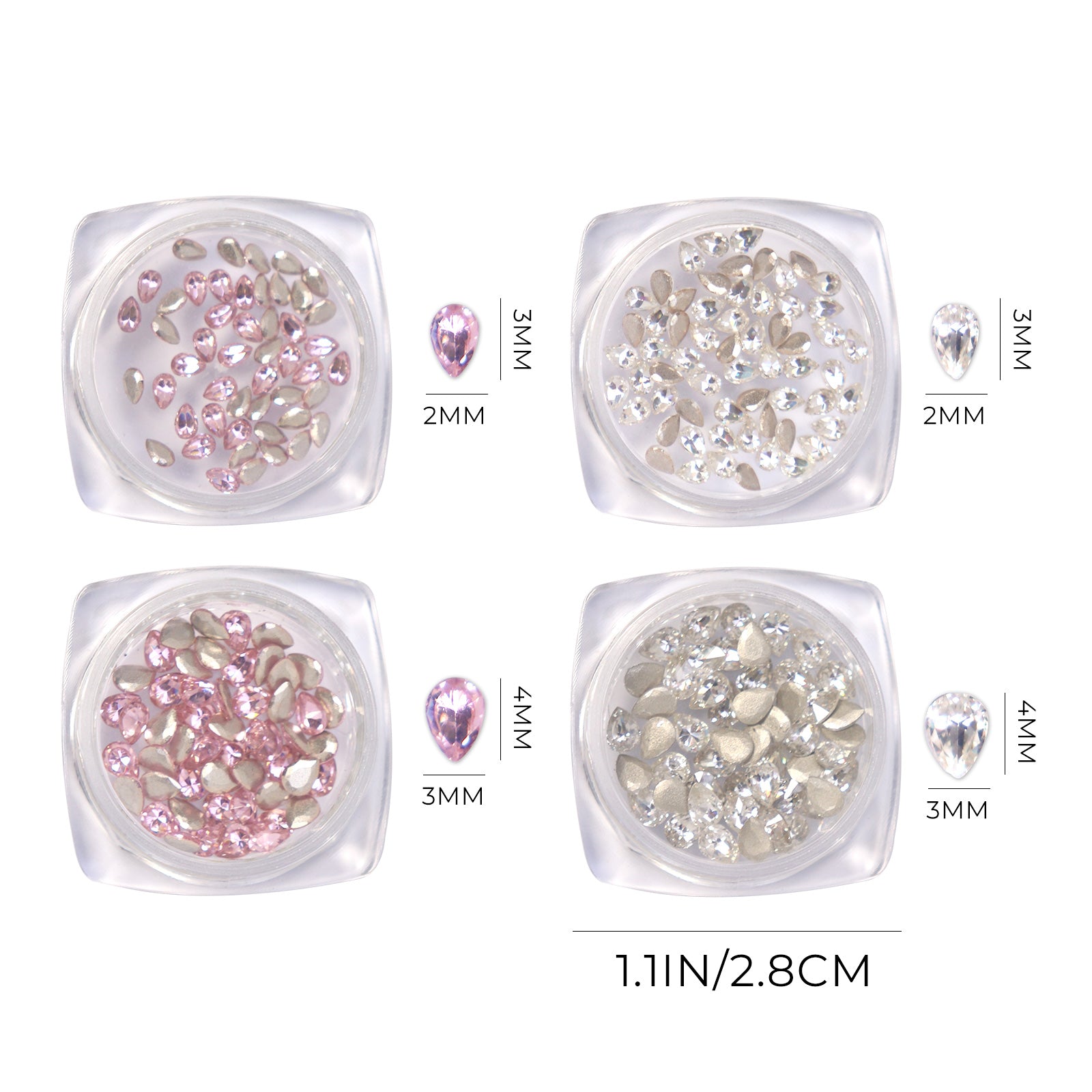 DIY Flower Nail Charm Rhinestone