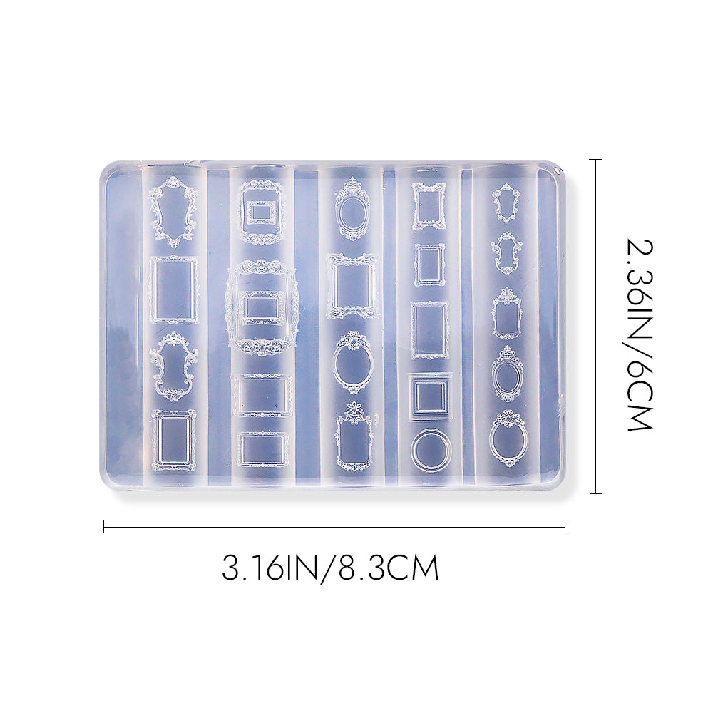3D Nail Art Mold (Upgrade) - #38 European Frame