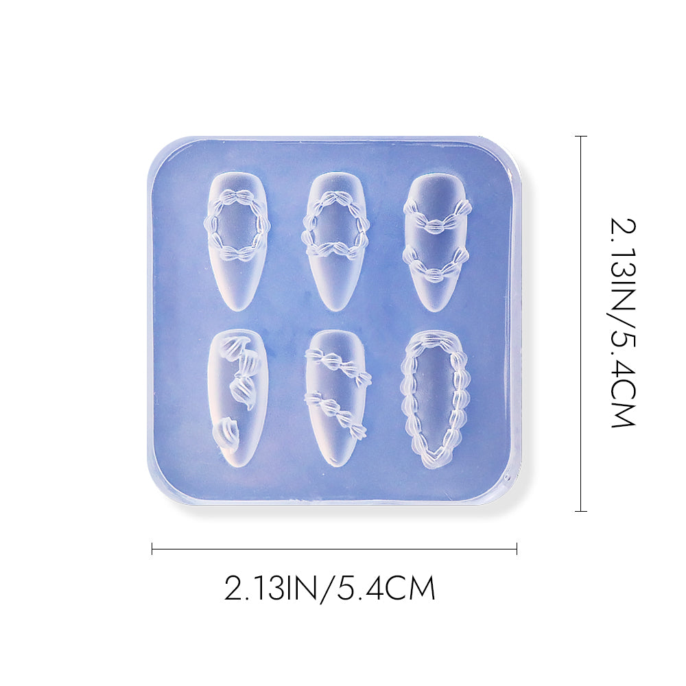 3D Nail Art Mold (Upgrade) - #37 Birthday Cake