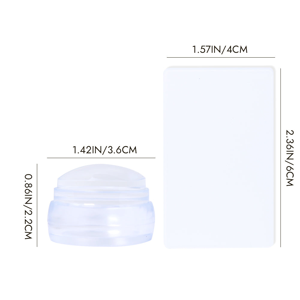 Short Nail Stamper with Scraper