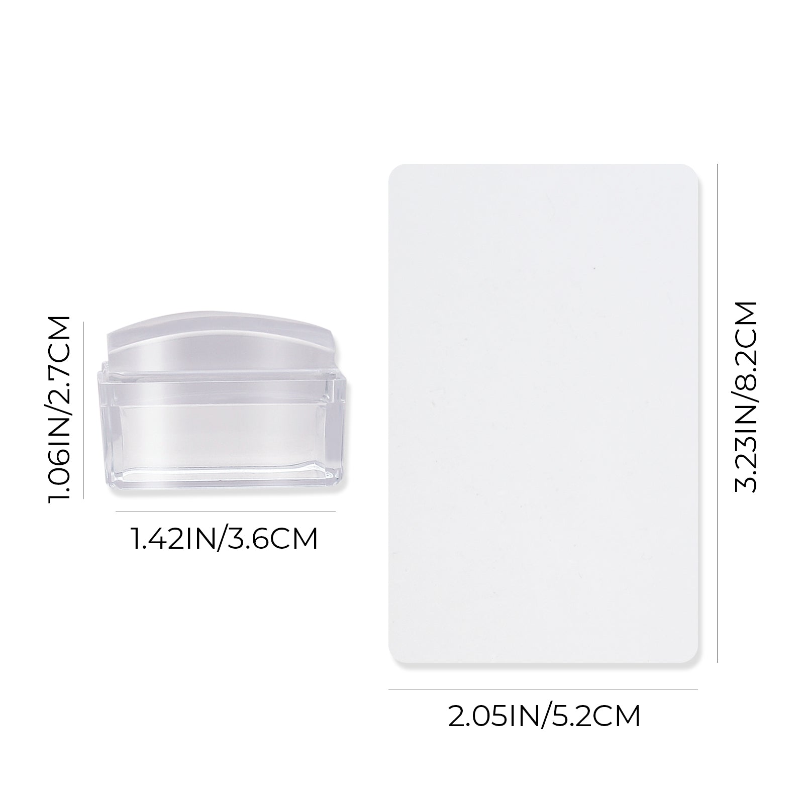 Alcohol-washable Nail Stamper (Rectangle)