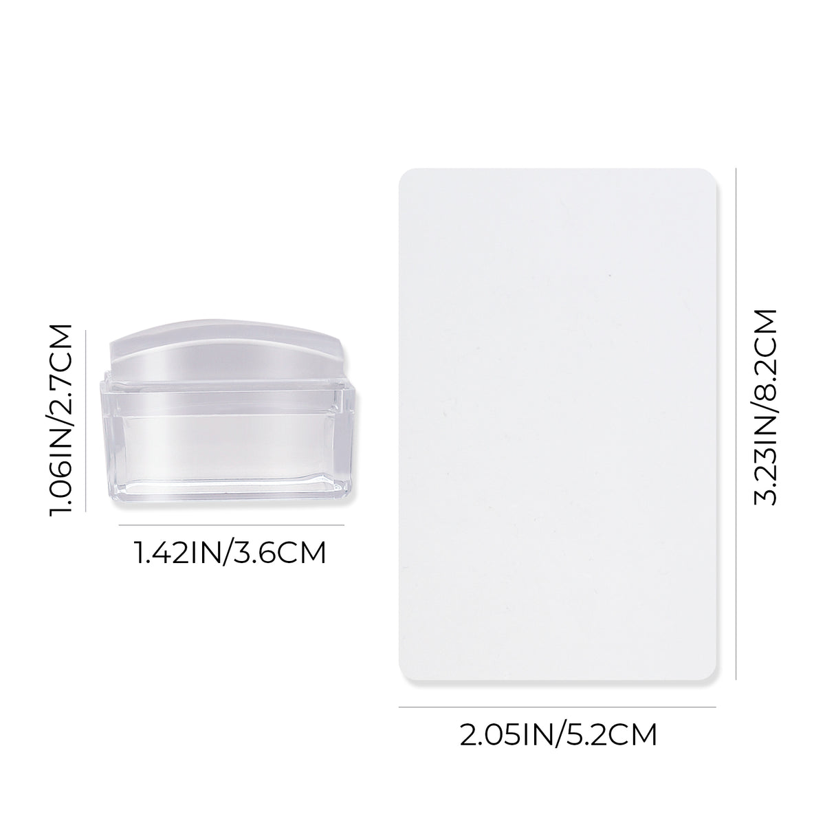 Alcohol-washable Nail Stamper (Rectangle)