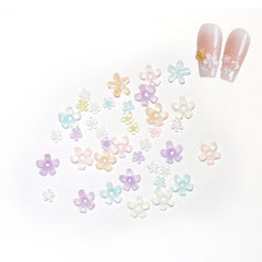 3D Icy Flower Nail Design Charms