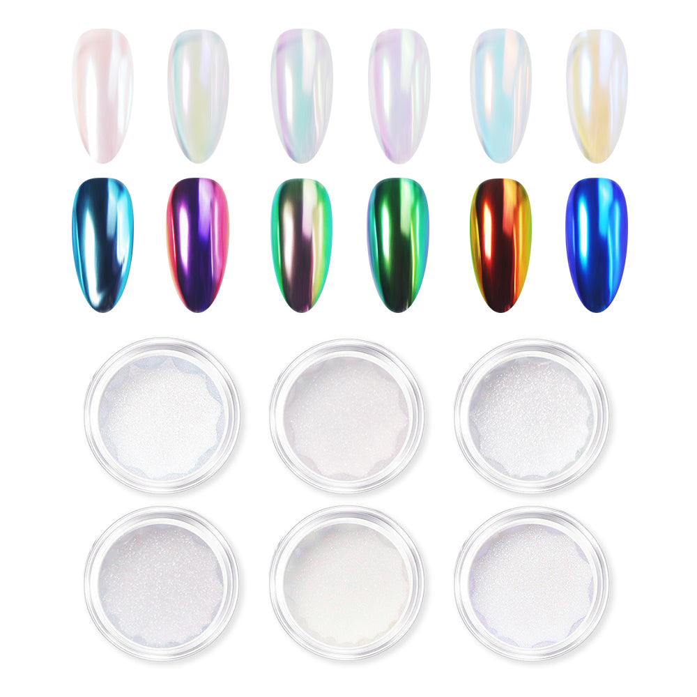 Nail Chrome Powder Set ( VC03-VC08)
