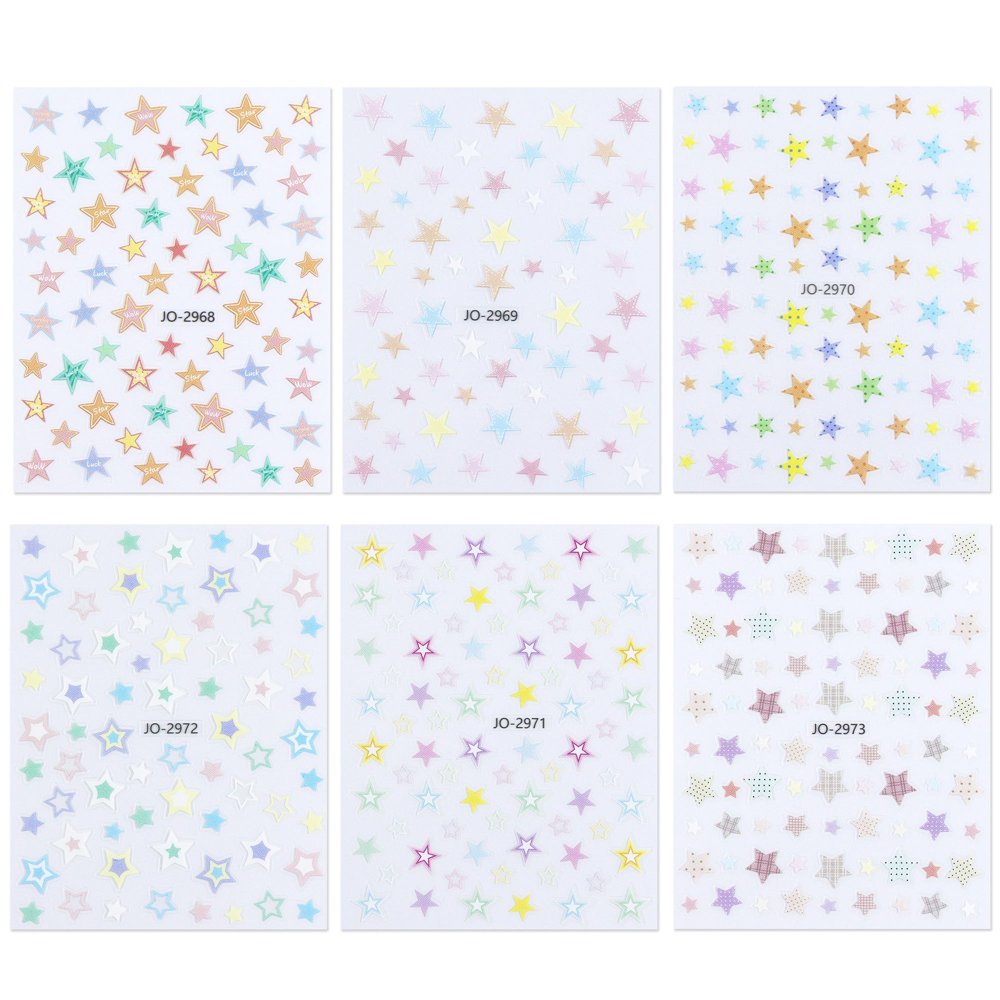 Nail Sticker - Pastel Stars
