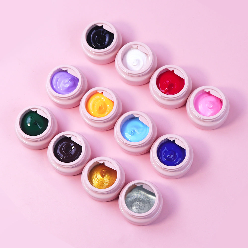3-in-1 Stamping Ombre Paint Gel Polish Set