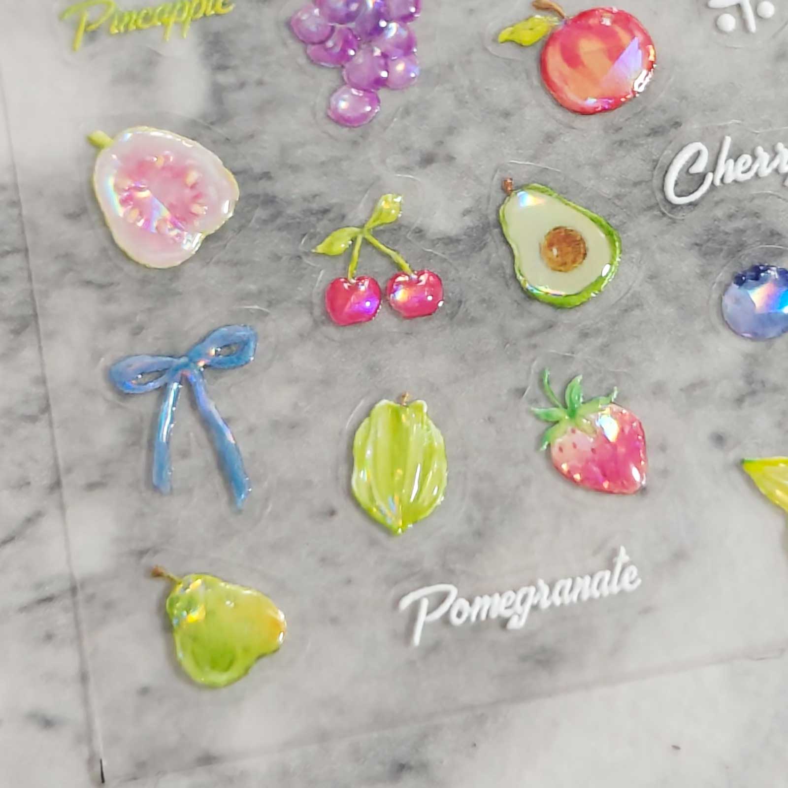 Jelly Nail Sticker - Summer Fruit