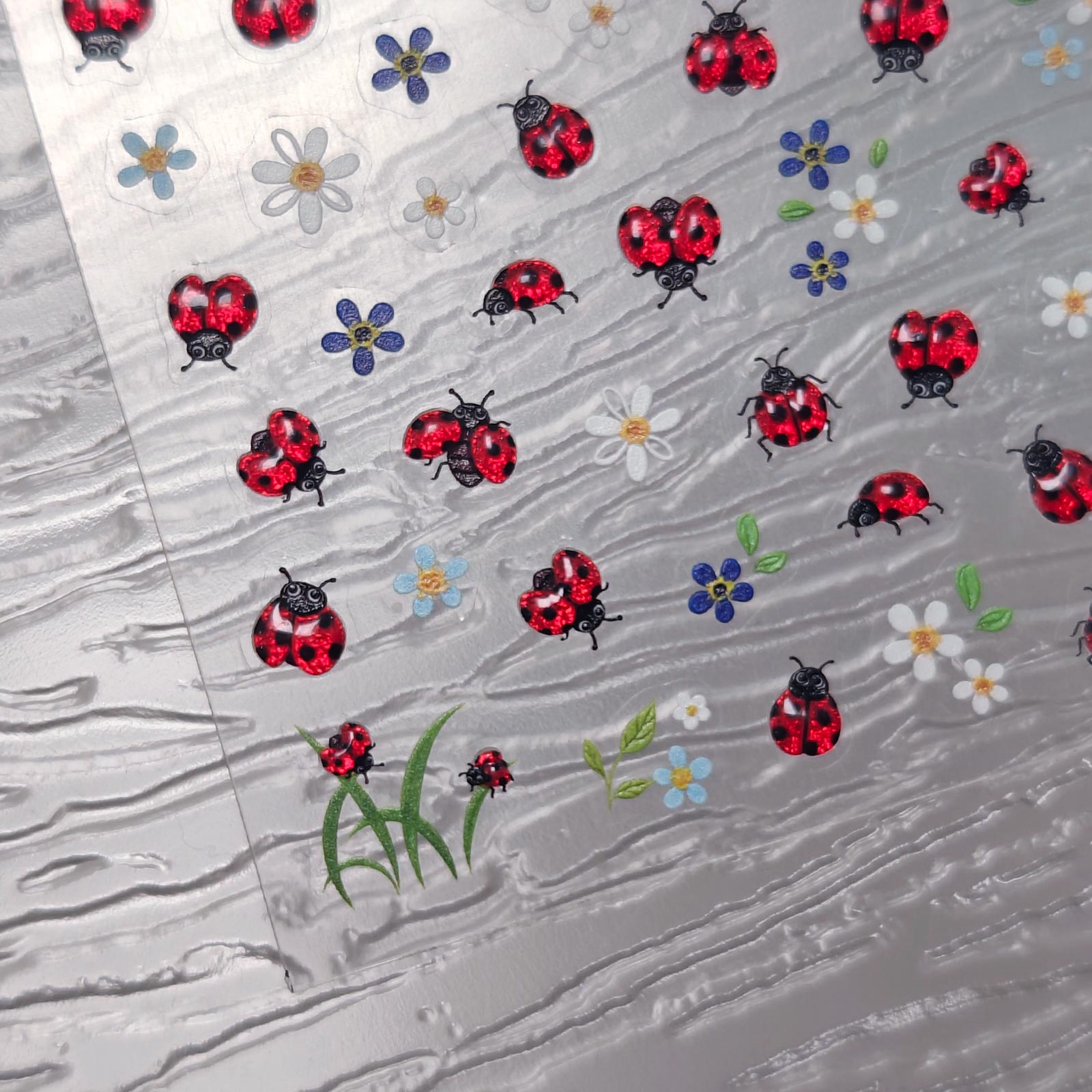 Gilding Nail Sticker - Ladybird
