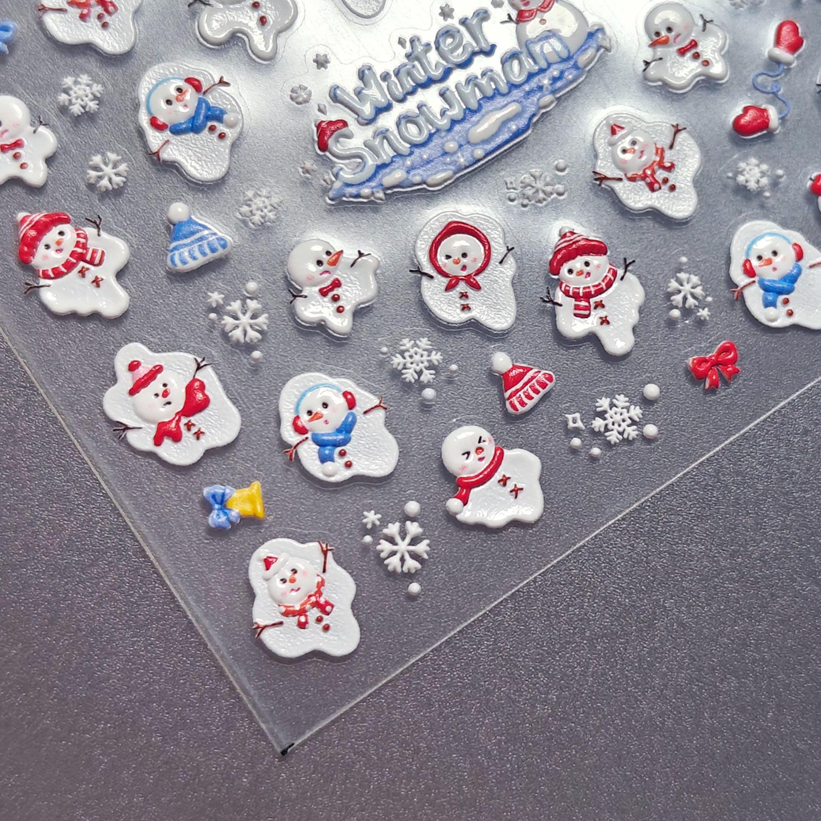 5D Nail Sticker - Winter Snowman
