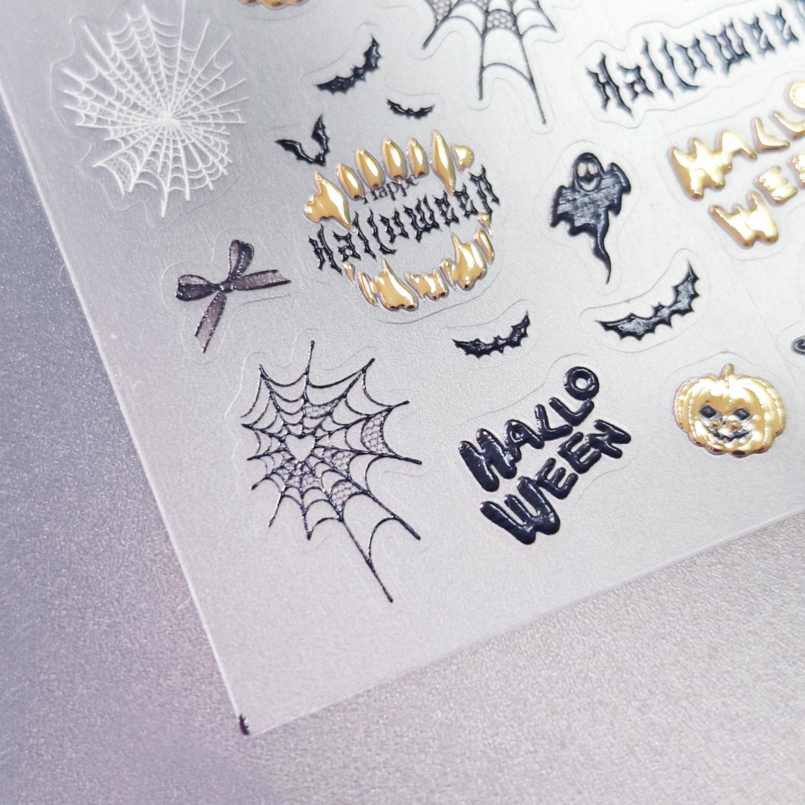 Chrome Nail Sticker - Halloween Pumpkin