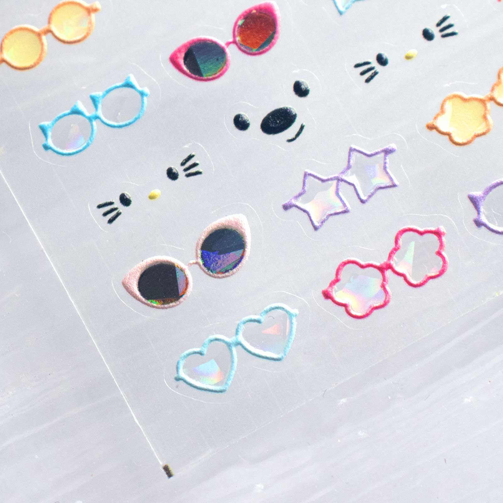 5D Nail Sticker - Versatile Sunglasses & Kitty