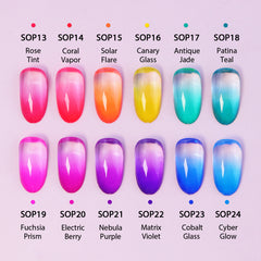 NEW! 🌈 3-in-1 Stamping Ombre Paint Gel Set (Hema-Free) - Tinted Glass（45% OFF + FREE Gifts ,⚡️Limited Time )