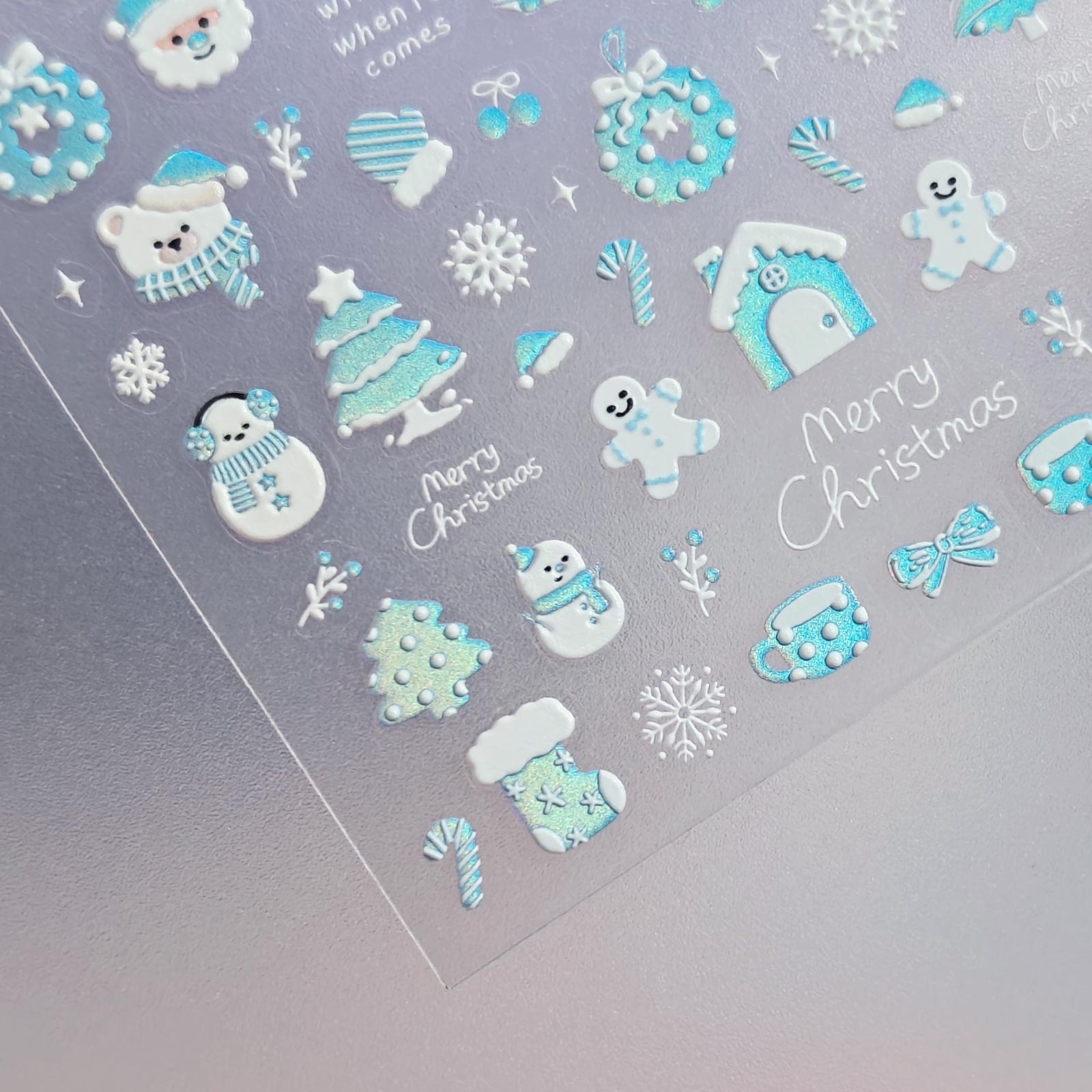 Chrome Nail Sticker - Winter Wonderland