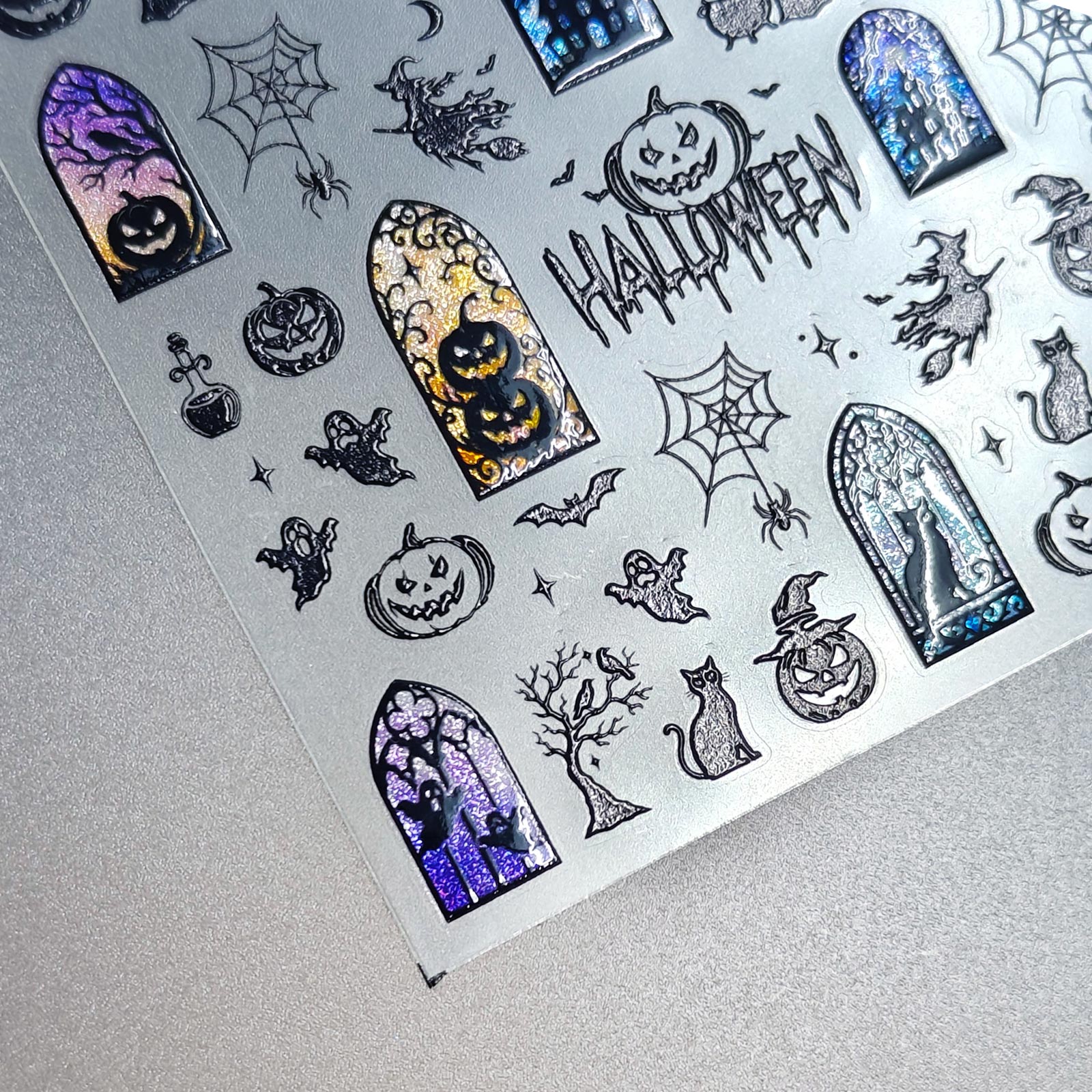 Jelly Nail Sticker - Halloween Window