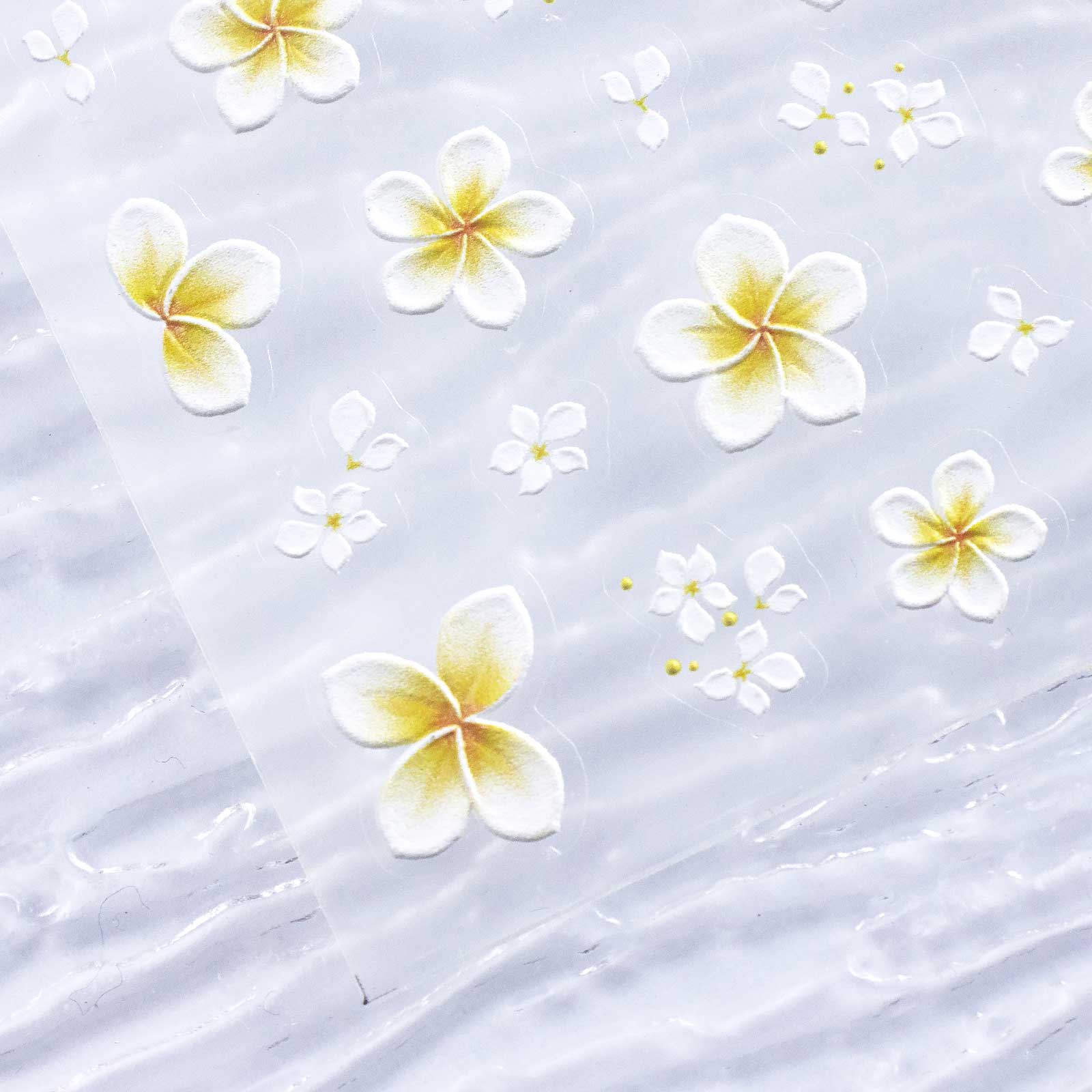 5D Nail Sticker - Passionate Plumeria