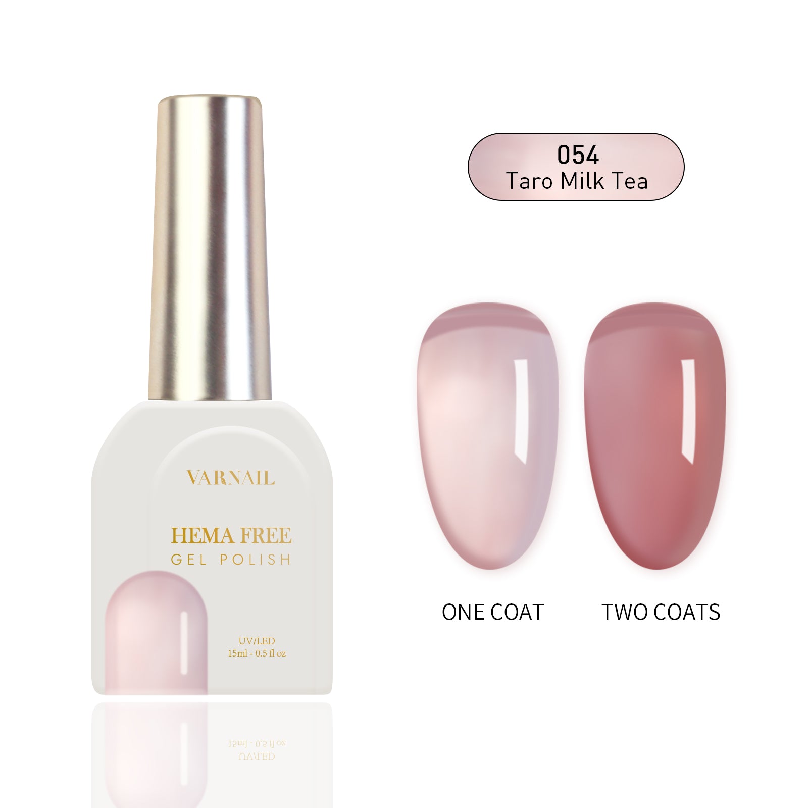 Hema-Free Jelly Gel Polish - 054 Taro Milk Tea