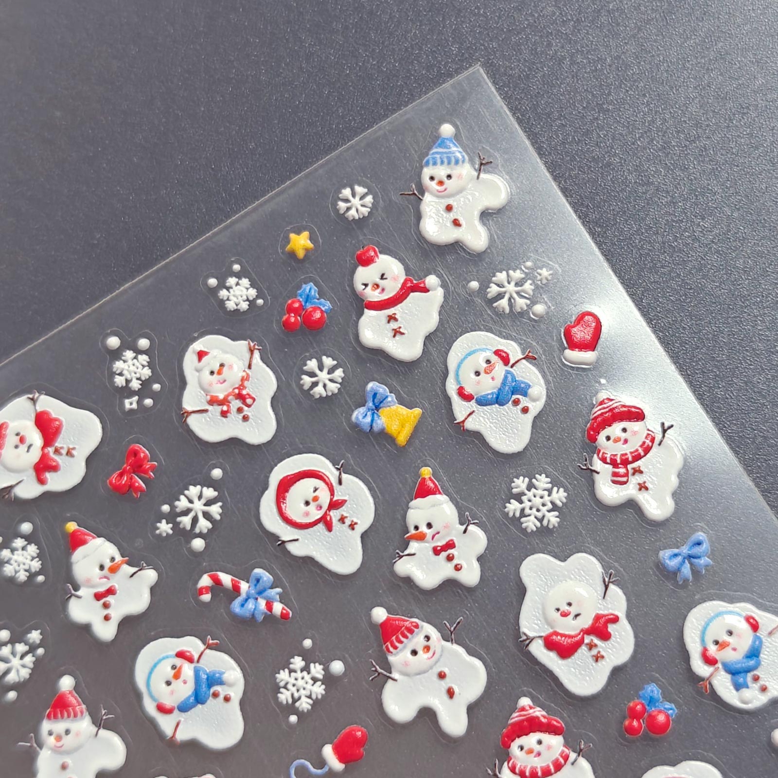 5D Nail Sticker - Winter Snowman