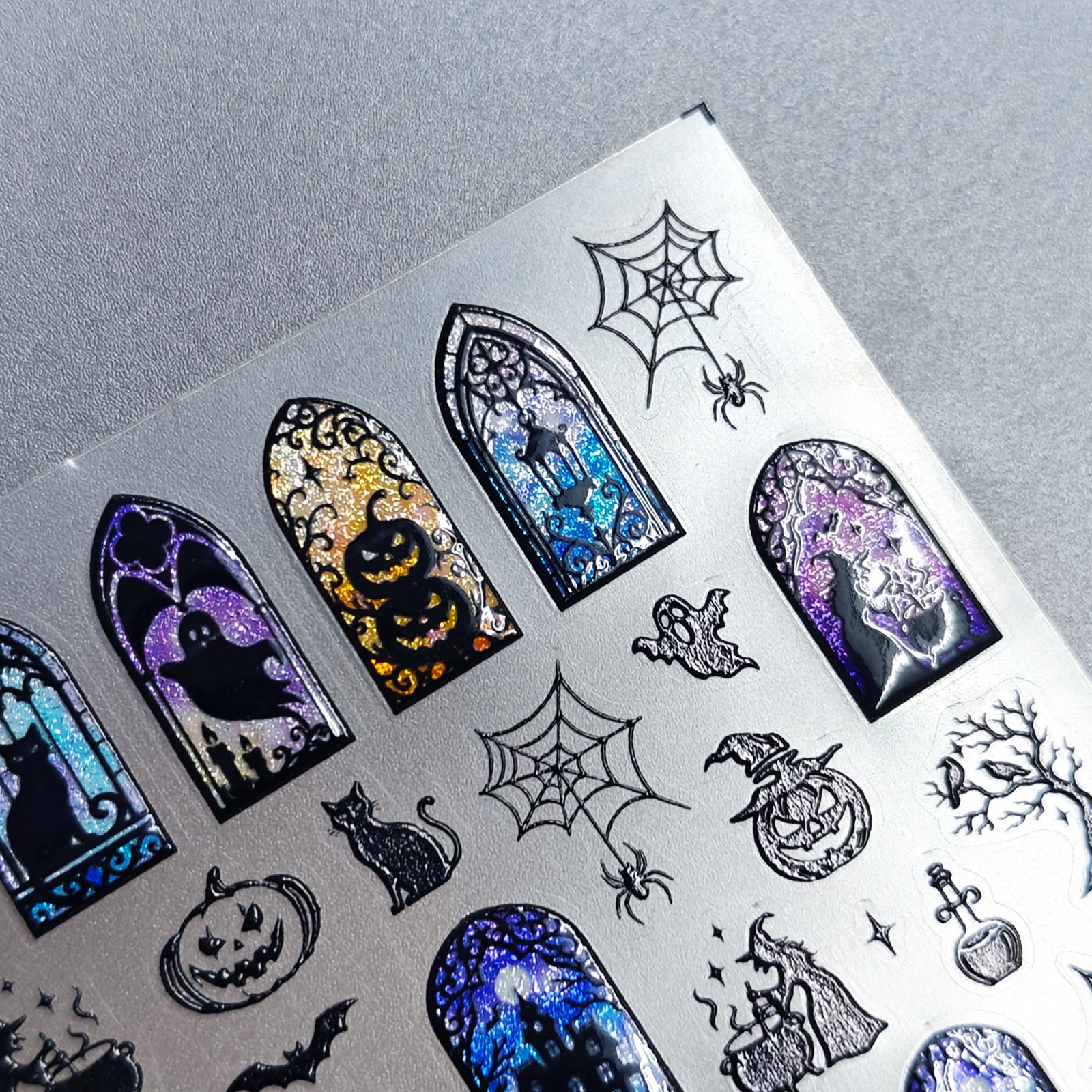 Jelly Nail Sticker - Halloween Window