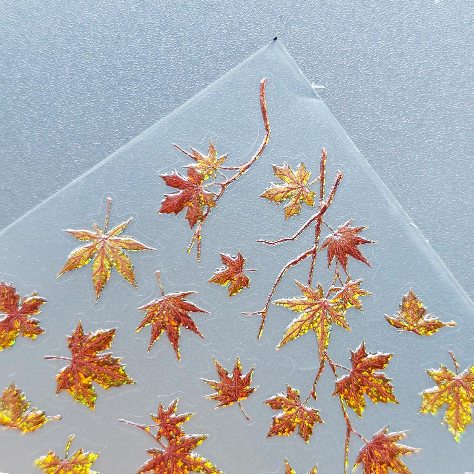 Chrome Nail Sticker - Maple Leaf